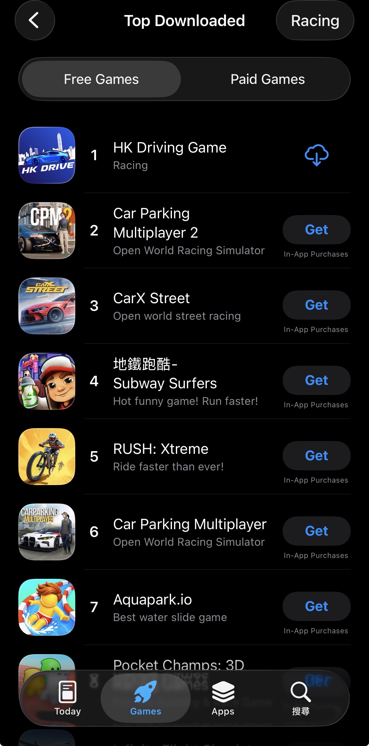 賽車遊戲第一位